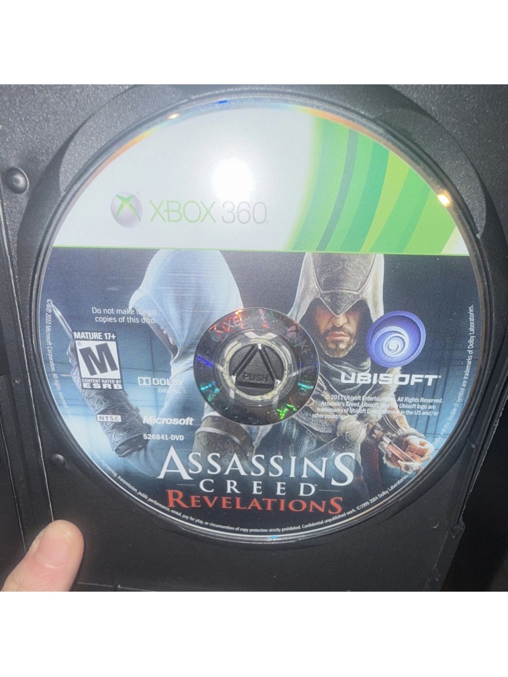 Assassin's Creed: Revelations Xbox 360 Game Disc - Black & Green
